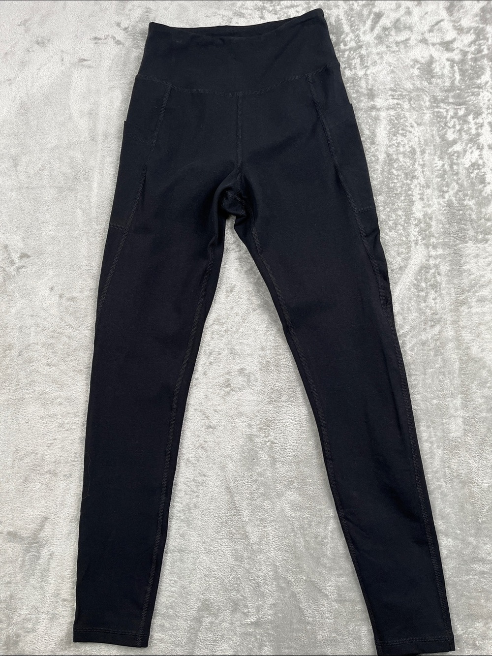 NEW‎ MATE The Label S Organic Stretch Pocket Full Length Black Leggings
